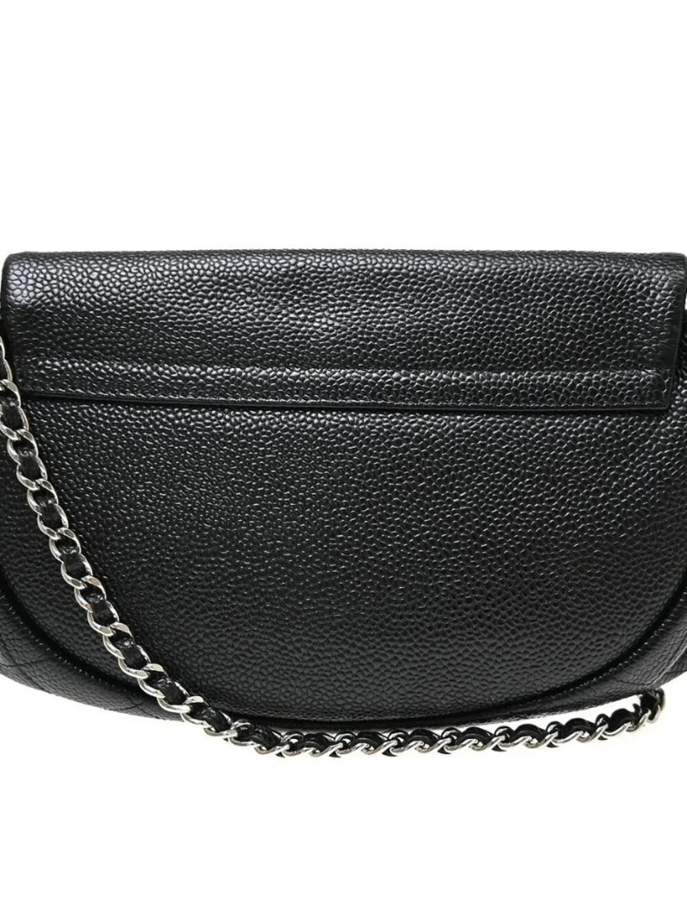 Chanel Calfskin Half Moon Flap WOC Wallet on Chain Shoulder Bag NQ11766